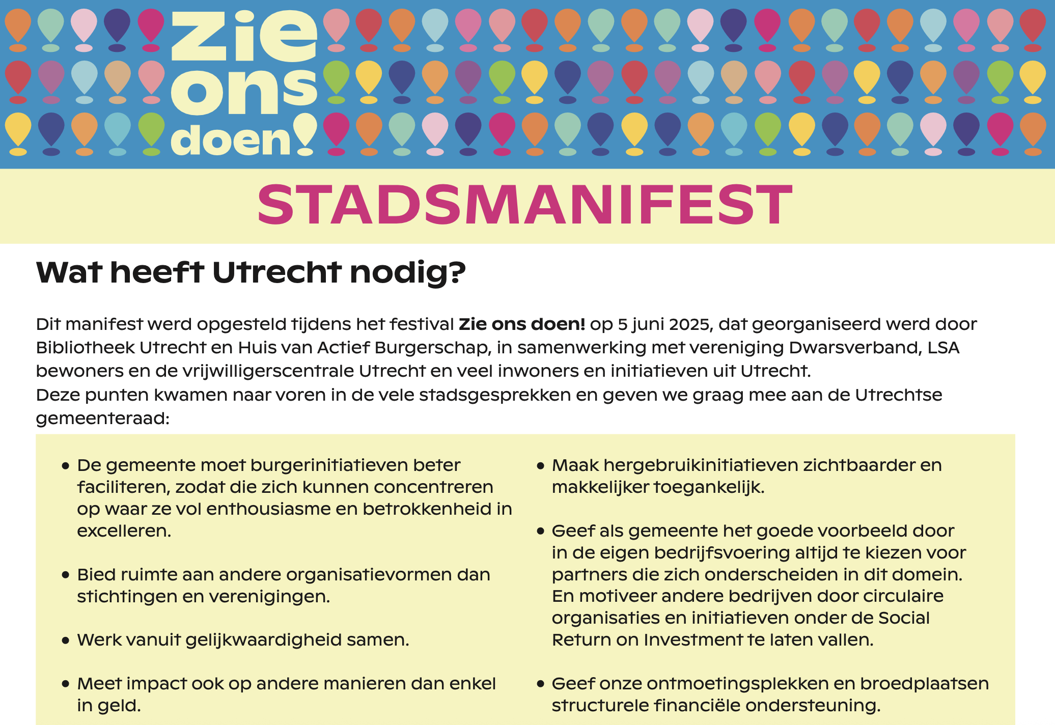 LOU | Zie ons doen! Stadfestival en manifest